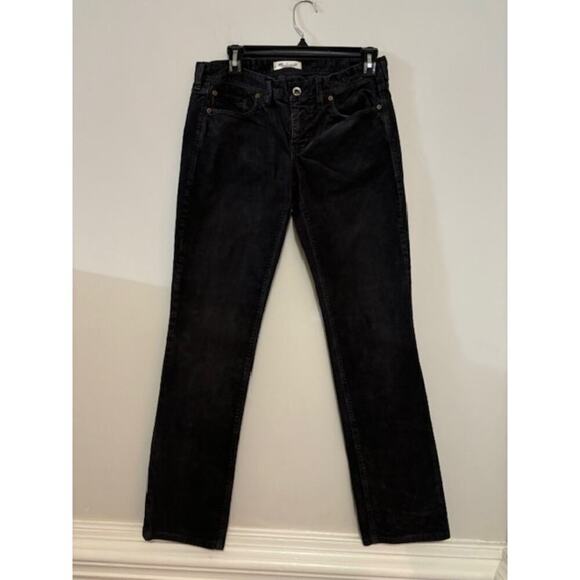 Madewell Rail Straight Leg Corduroy Pants Dark Gray Mens Size 28 x 32 Preppy - Picture 1 of 7